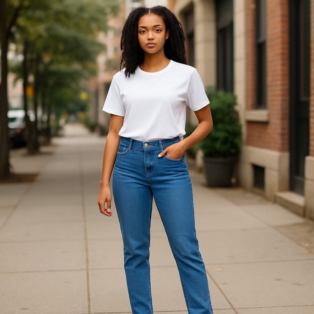 Liverpool Ankle Jeans Women's 30/10 Blue Denim Cotton Stretch‎ High-Rise Pull On